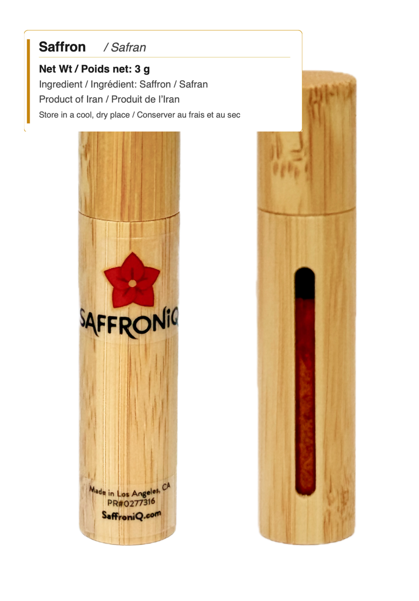 SAFFRONiQ Pure Ground (30-Day Premium Saffron Supply)